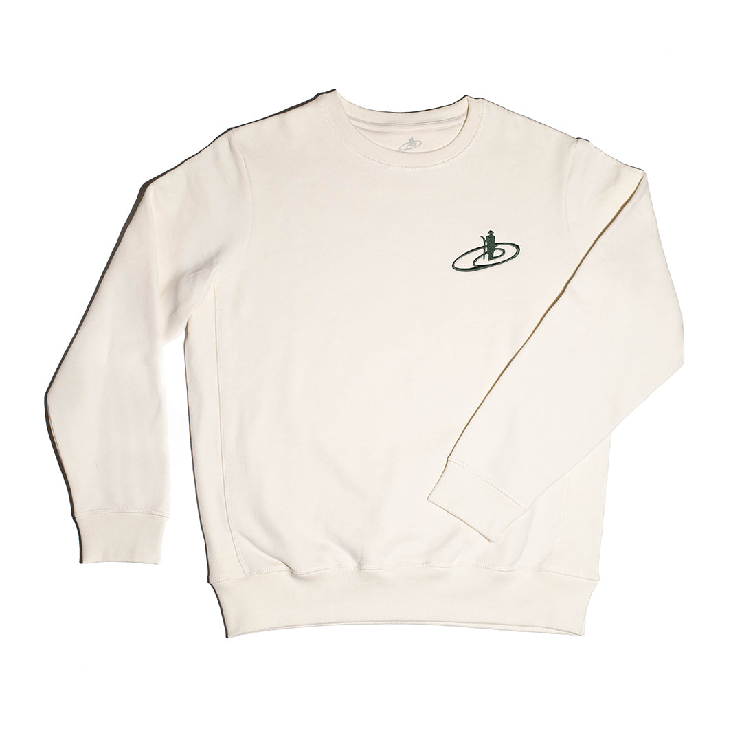 Man in the Field Embroidered Crewneck