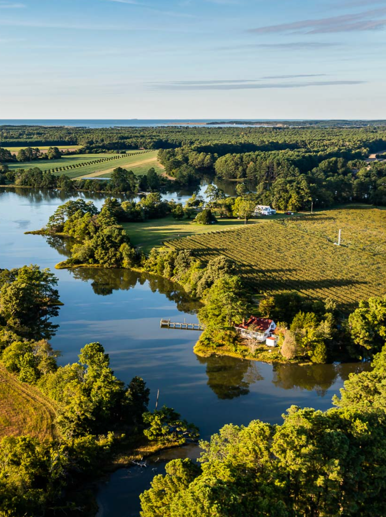 aerial view of Le Crush Station in Belle Haven, VA